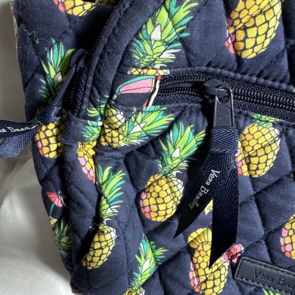 VERA BRADLEY Mini Backpack Purse Toucan Party Pineapples Bookbag Quilted NWOT - Picture 2 of 9